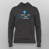Keep Calm Shirt for IOS Swift Developers Hoodies For Women India