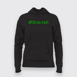 Hashbang /bin/zsh Hoodies For Women Online India