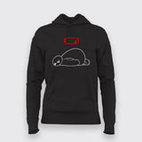 Low Battery Funny  T-Shirt For Women