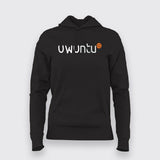 Uwuntu Logo Hoodies For Women