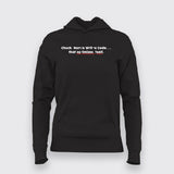 Chuck Norries Writes Code Funny Programming Joke T-Shirt For Women