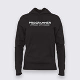 Programmer approach with snacks hoodie for women india