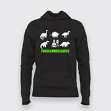 Programmer Saurus Funny Programming Hoodies For Women