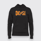 DESI Logo  Hoodies For Women India