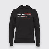 Don't Judge a Book ( Programmer ) By It's Cover ( Commit History) Funny Programming T-shirt For Women online india