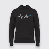 Airplane Love Heartbeat: Fly High Ladies Tee