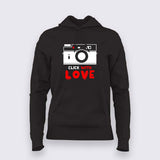 Click With Love Hoodies For Women Online India