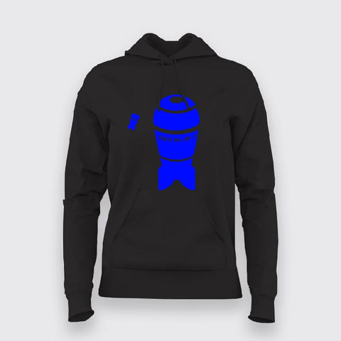 Simple Illustration of a nuclear bomb Hoodies For Women Online India