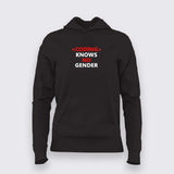 Code knows no gender hoodie For Women