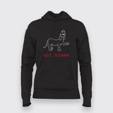 git blame Hoodies For Women