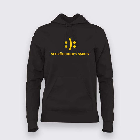 Schrodinger's smiley hoodie For Women