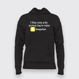 I Stay Young By Pretending To Enjoy Snapchat Funny T-Shirt For Women