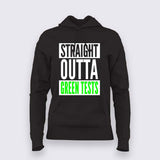 Straight Outta Green Tests Hoodie For Women India