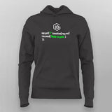 Node is geek Hoodies For Women Online