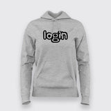 Login Slogan Tech T-Shirt For Women