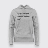 I am a programmer I Write Code I Don't Fix Computers hoodies For Women Online India