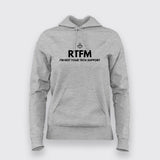 RTFM  Read The Manual First Not Your tech support T-shirt For Women