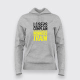 Winners Train Losers Complain T-shirt For Women