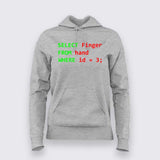 Programmer Humor Middle Finger T-Shirt For Women