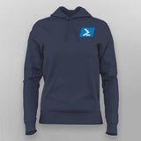 Powershell framework programming IT chest logo hoodies for Women