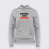 Baking and coding hoodie For Women
