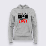 Click With Love Hoodies For Women