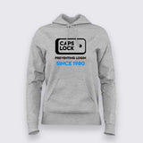 CAPS LOCK, Preventing login since 1980 funny tech t tshirt for Women