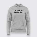NOT IMPORTANT T-Shirt For Women