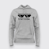 Speaking Is Easy Show Me The Code Hoodies For Women