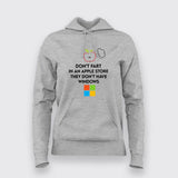 No Windows in Apple Stores - Funny Tech Hoodie