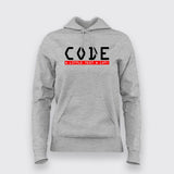 Code A Little Test A Lot ! Hoodie For Women Online India