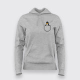 linux in the pocket Hoodies For Women