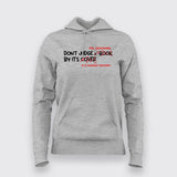 Don't Judge a Book ( Programmer ) By It's Cover ( Commit History) Funny Programming T-shirt For Women