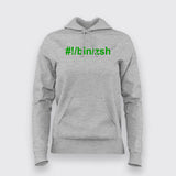 Hashbang /bin/zsh Hoodies For Women