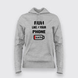Run Like Your Phone’s Battery is at 1% Hoodie