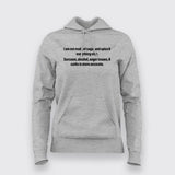 I am not made of Sugar spice and everything nice Hoodies For Women