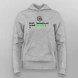 Node is geek Hoodies For Women