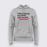 I Like Cooking Family Pets - Funny Misquote Hoodie