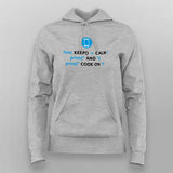 Keep Calm Shirt for IOS Swift Developers Hoodies For Women Online