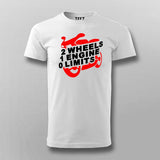 2 Wheels 1 Engine 0 Limits Motorcycle T-Shirt India