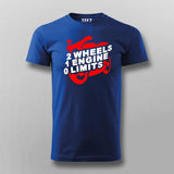 2 Wheels 1 Engine 0 Limits Motorcycle T-Shirt For Men
