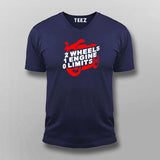 2 Wheels 1 Engine 0 Limits Motorcycle T-Shirt For Men