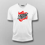 2 Wheels 1 Engine 0 Limits Motorcycle T-Shirt For Men
