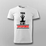 Yoga Is My SuperPower – Inspirational Men's Tee