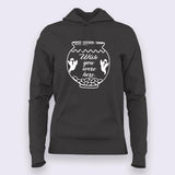 Two Lost Souls Swimming in a Fish Bowl Pink Floyd Hoodies For Women India