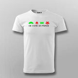 Space Invaders Tee: Peaceful Alien Design