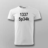 1337 Speak Programmer Coder Geek Nerd Hacker T-Shirt For Men