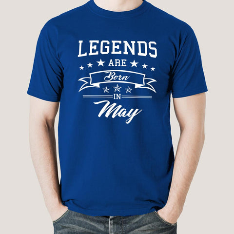 Legends are born in May Men's T-shirt