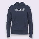 sudo rm -rf / Don't Drink & Root Hoodies For Women India