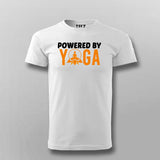 Powered By Yoga Funny Yoga T-shirt For Men Online Teez 